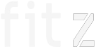 fitz logo svg icon - white